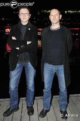 Vincent Patar et Stéphane Aubier à la projection de leur film Panique au Village (26 octobre 2009)