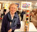 Michèle Morgan à son exposition Inclusions et Portraits. 13/10/09