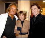 Danièle Thompson, Albert Koski et Jacques Charrier à l'exposition Inclusions et Portraits. 13/10/09