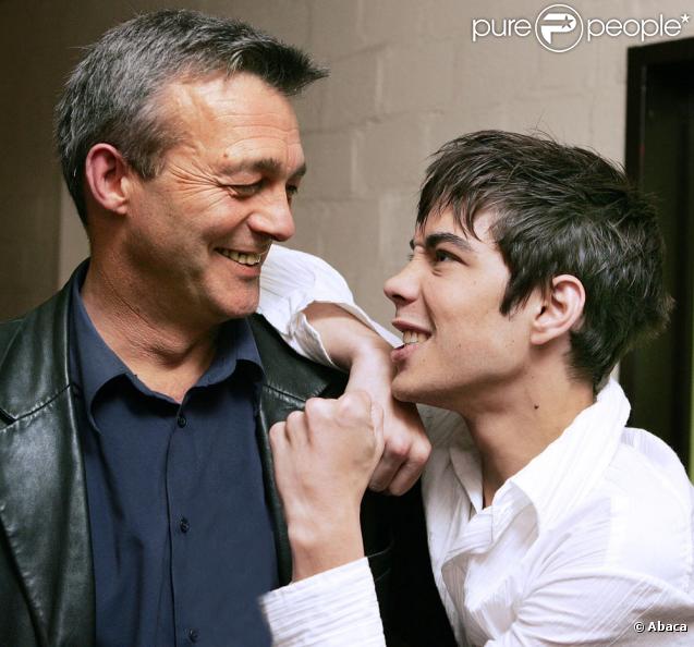 Grégory Lemarchal et son père Pierre 