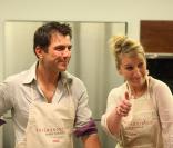 Elisabeth Buffet et Eric Guérin à la soirée culinaire organisée en l'honneur de la pomme de terre Princesse Amandine. 15/10/09