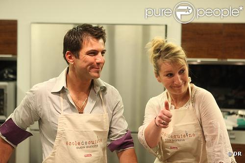 Elisabeth Buffet et Eric Guérin à la soirée culinaire organisée en l'honneur de la pomme de terre Princesse Amandine. 15/10/09