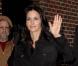 Courteney Cox arrive au David Letterman Show, à New York. 27/10/09