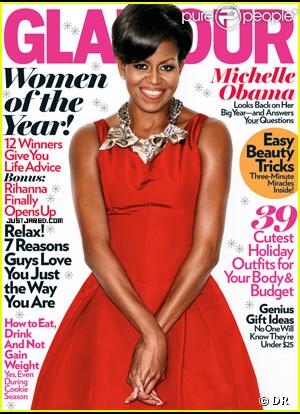 Michelle Obama en couverture de Glamour US