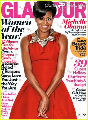 Michelle Obama en couverture de Glamour US