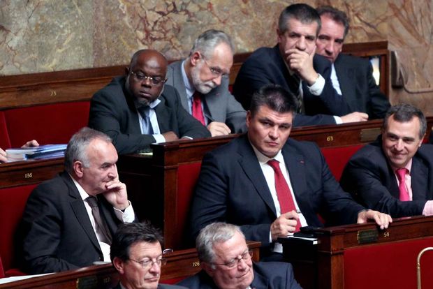 David Douillet à l'Assemblée nationale, où sont parfois prises des décisions qui ne l'arrangent pas...