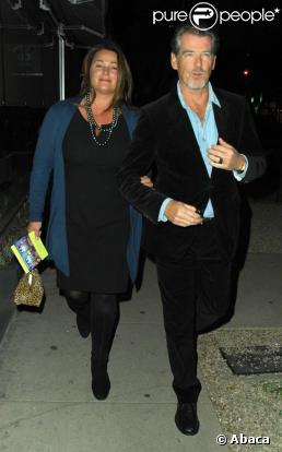Pierce Brosnan et sa femme Kelly Shaye-Smith (28 octobre 2009, Los Angeles)