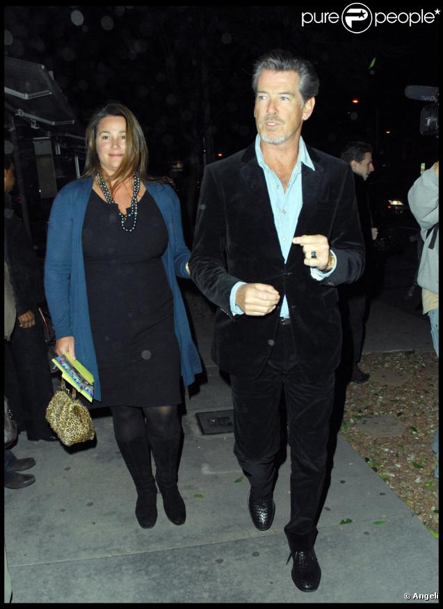 Pierce Brosnan et sa femme Kelly Shaye-Smith (28 octobre 2009, Los Angeles)