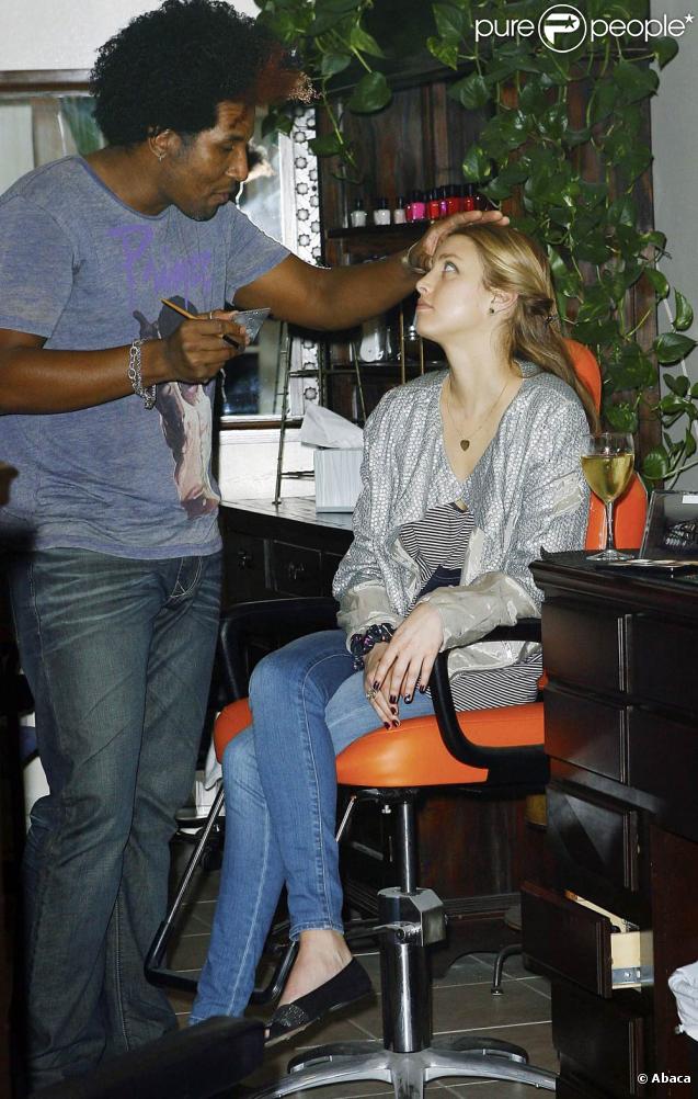 Whitney port dans un salon d'esthétique à Los Angeles, le 30 octobre 2009