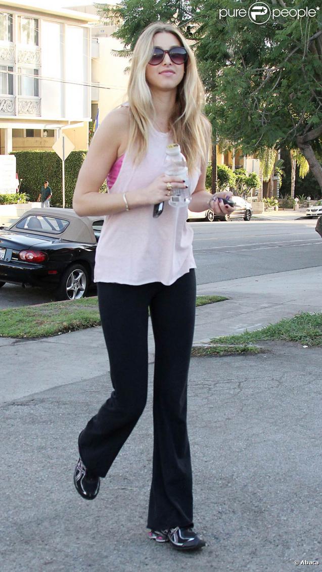 Whitney port de son cours d gym à Los Angeles, le 30 octobre 2009