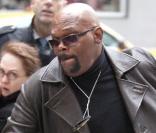 Samuel L. Jackson, sur le tournage de  The Other Guys , la nouvelle comédie policière d'Adam McKay, qui se tourne à New York, le 23 octobre 2009 !