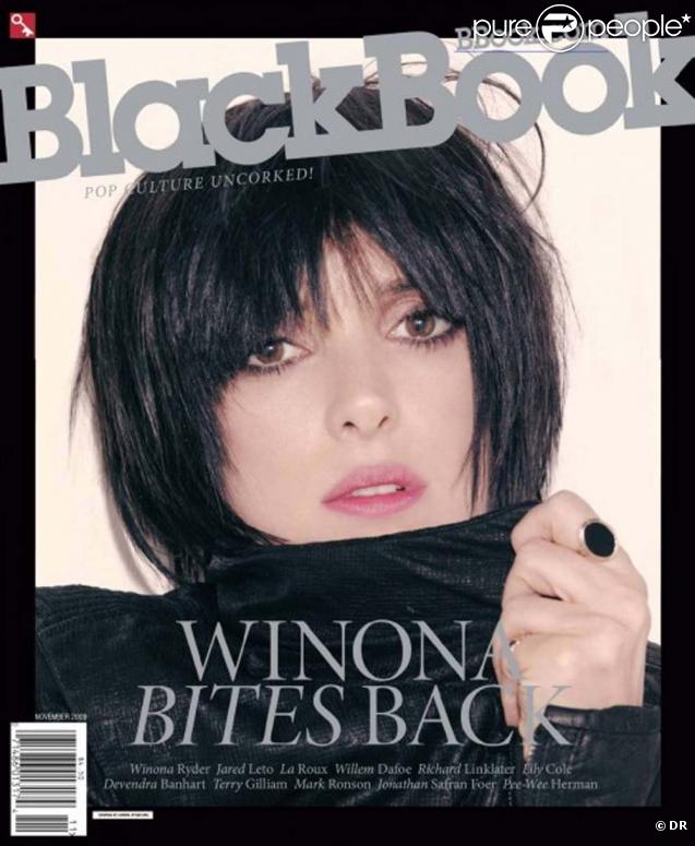 Winona ryder en couverture de Blackbook !