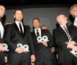 Tom Ford, Gerard Butler, Til Schweiger, Stefan Aust et Sir Bob Geldof à la cérémonie des Men of the Year, à Munich. 3/11/09