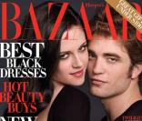Kristen Stewart et Robert Pattinson en couverture de Harper's Bazaar