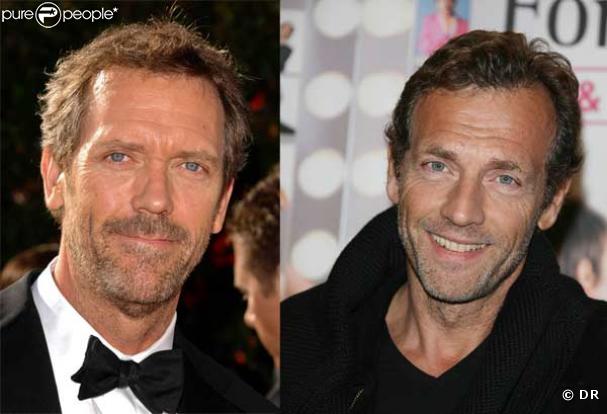 Hugh Laurie et Stéphane Freiss