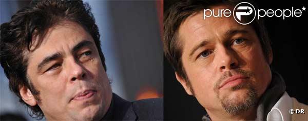 Benicio Del Toro et Brad Pitt 