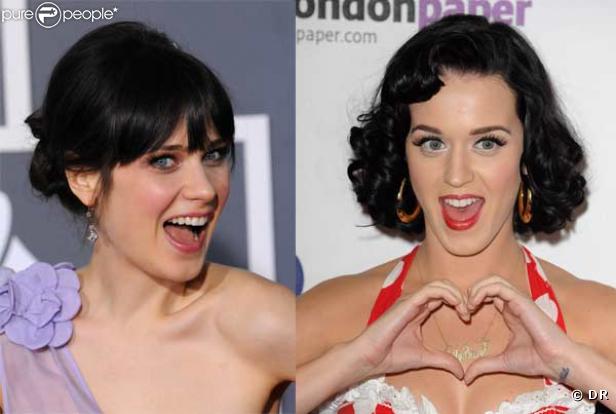 Zooey Deschael et Katy Perry