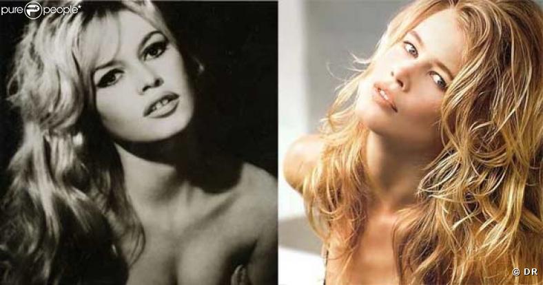 Brigitte Bardot et Claudia Schiffer