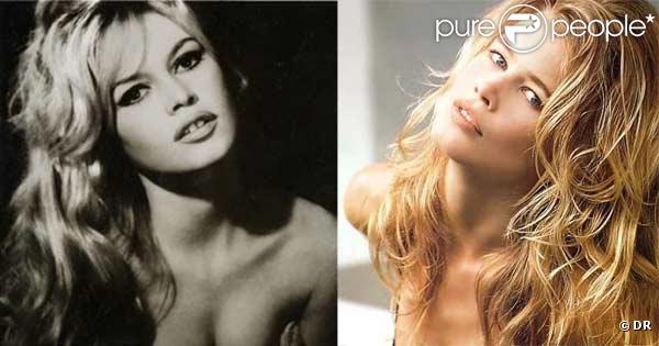 Brigitte Bardot et Claudia Schiffer 