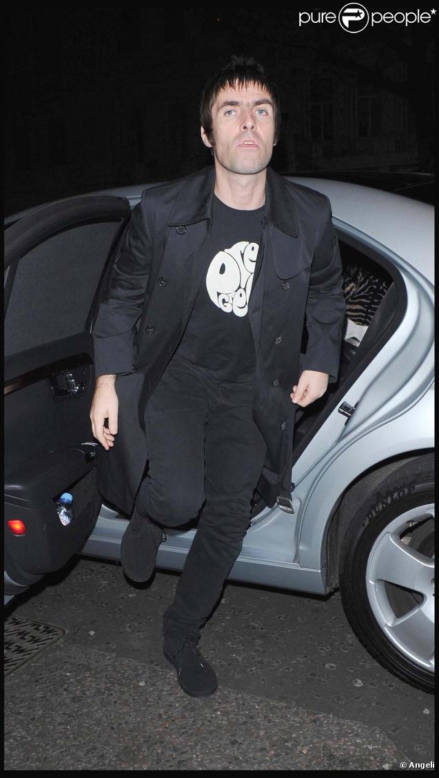 Liam Gallagher, au lancement de Pretty Green la marque de vêtements du chanteur. Le 8 novembre 2009 à Londres.