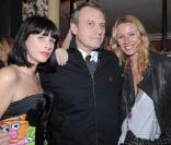 Remise du Prix de Flore 2009 à Simon Liberati : Cécile Togni, Jean-Charles de Castelbajac et Carole Chrétiennot 