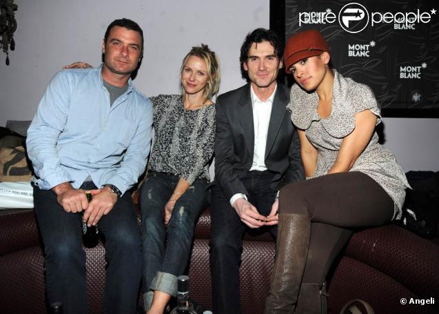 Liev Schreiber, Naomi Watts, Billy Crudup et Eva Mendes, à l'occasion de la grand esoirée 