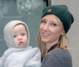 Anne Heche se balade à New York avec son fils Atlas Heche Tuppera le 10 novembre 2009