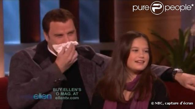 Ellen DeGeneres reçoit John Travolta et sa fille Ella le 11 novembre 2009