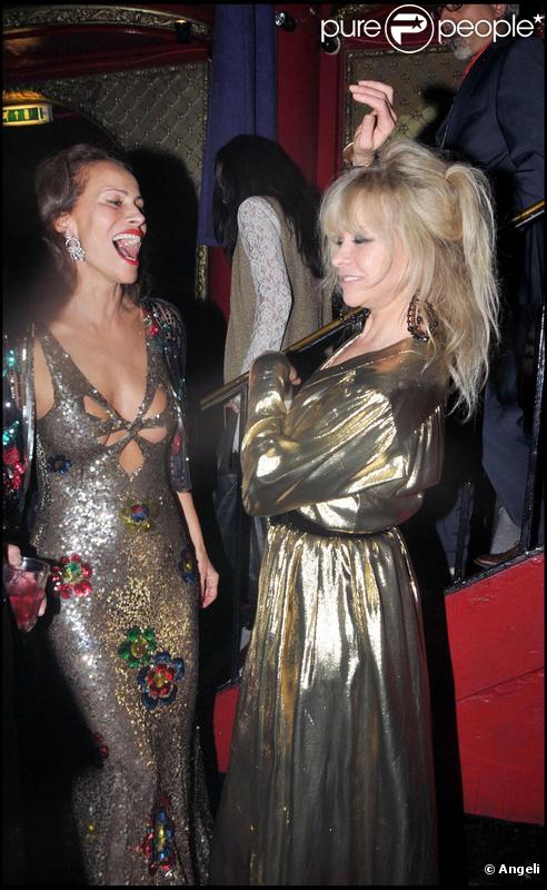 Jo Wood en grande forme à la soirée Studio 54 à Londres