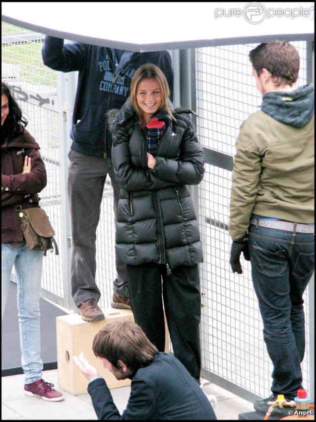 La très belle Daniela Hantuchova lors d'un shooting à Barcelone, en Espagne, le 11 novembre 2009.
