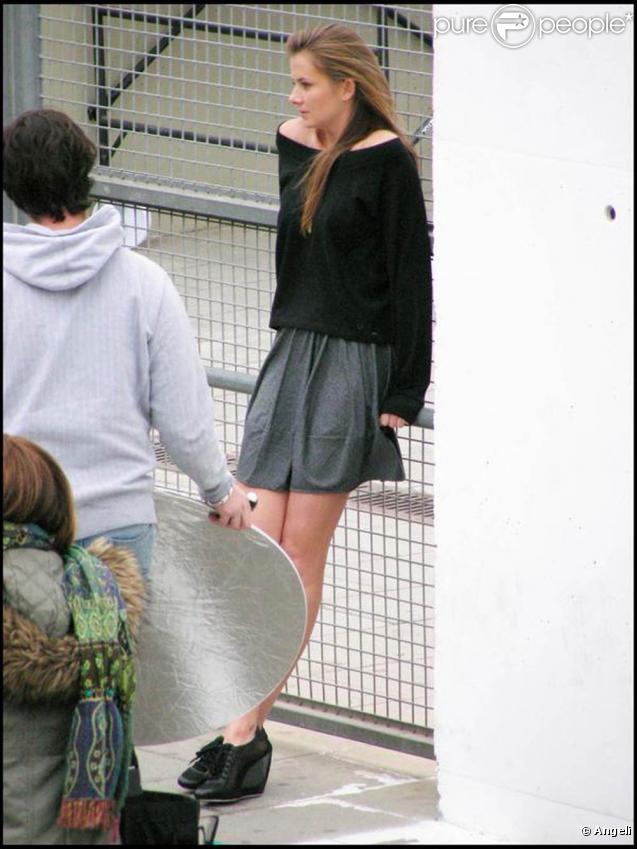 La très belle Daniela Hantuchova lors d'un shooting à Barcelone, en Espagne, le 11 novembre 2009.