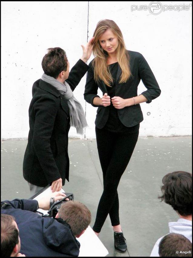 La très belle Daniela Hantuchova lors d'un shooting à Barcelone, en Espagne, le 11 novembre 2009.