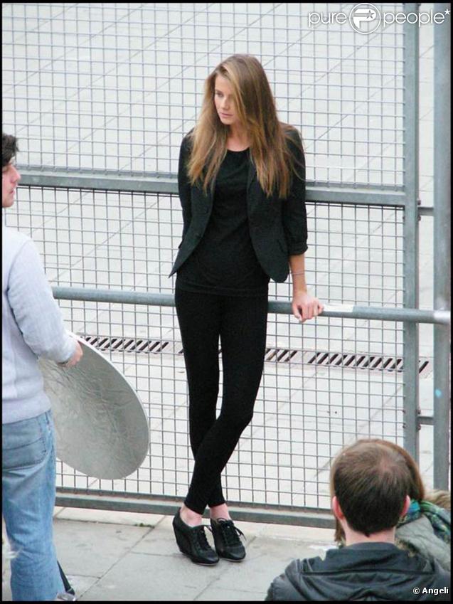 La très belle Daniela Hantuchova lors d'un shooting à Barcelone, en Espagne, le 11 novembre 2009.