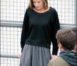 La très belle Daniela Hantuchova lors d'un shooting à Barcelone, en Espagne, le 11 novembre 2009.