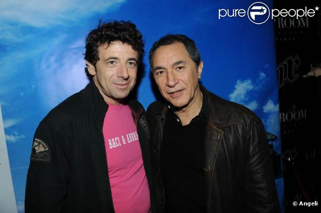 Grâce aux hôtels de luxe Six Senses, les célébrités ont eu tous les sens en éveil au VIP Room de Jean-Roch, le 16 novembre 2009. Photo : Patrick Bruel et Richard Berry 