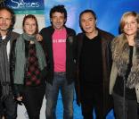 Grâce aux hôtels de luxe Six Senses, les célébrités ont eu tous les sens en éveil au VIP Room de Jean-Roch, le 16 novembre 2009. Photo : Géraldine Pailhas et Christopher Thompson, Karin Viard, Patrick Bruel, Richard Berry, Marina Foïs 