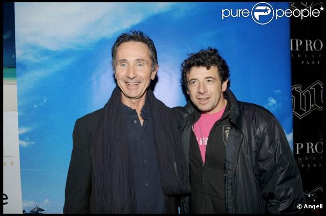 Grâce aux hôtels de luxe Six Senses, les célébrités ont eu tous les sens en éveil au VIP Room de Jean-Roch, le 16 novembre 2009. Photo : Thierry Lhermitte et Patrick Bruel 