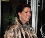 Caroline et Albert de Monaco lors des festivités du soir de la Fête nationale du 19 novembre 2009 à Monaco