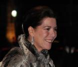 Caroline et Albert de Monaco lors des festivités du soir de la Fête nationale du 19 novembre 2009 à Monaco