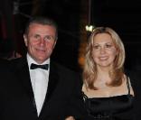 L'athlète Sergej Bubka et sa femme lors des festivités du soir de la Fête nationale du 19 novembre 2009 à Monaco