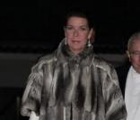 Caroline et Albert de Monaco lors des festivités du soir de la Fête nationale du 19 novembre 2009 à Monaco
