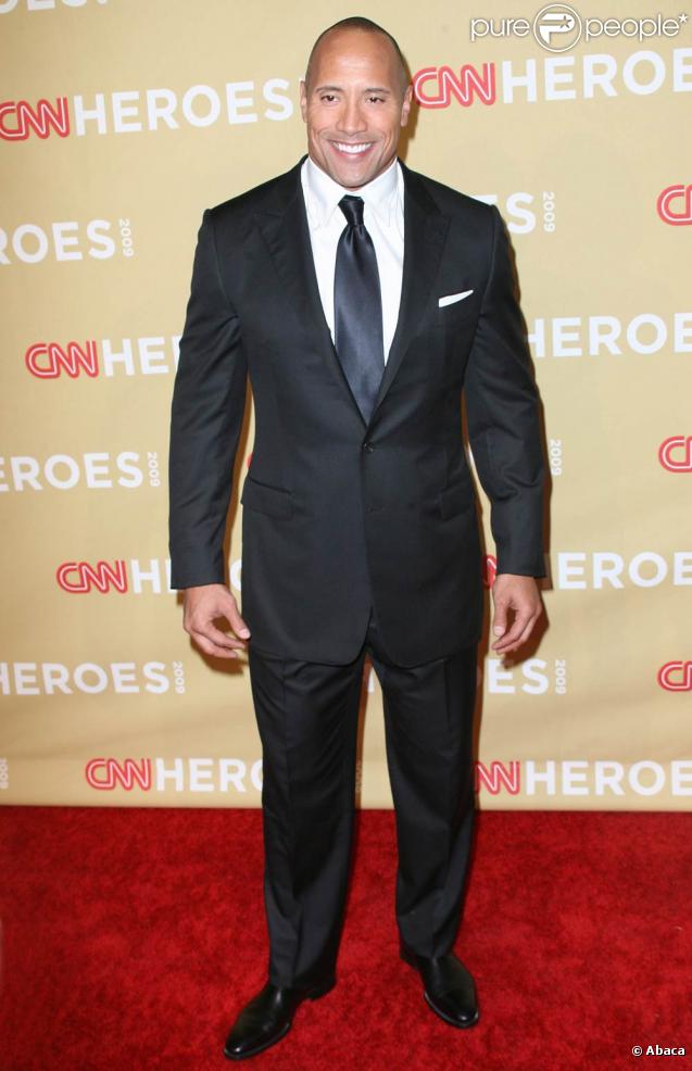 Dwayne Johnson alias The Rock lors de la soirée des CNN Heroes Awards à Los Angeles le 21 novembre 2009  