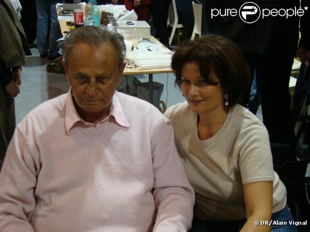 Roger Hanin avec sa compagne au salon du livre de Toulon
