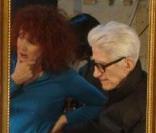 Sabine Azéma et Alain Resnais sur le tournage des Herbes folles