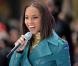 Alicia Keys à New York pour l'émission de la chaîne américaine  NBC , tournée au Rockefeller Center, le 24 novembre 2009 