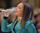 Alicia Keys à New York pour l'émission de la chaîne américaine  NBC , tournée au Rockefeller Center, le 24 novembre 2009 