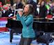 Alicia Keys à New York pour l'émission de la chaîne américaine  NBC , tournée au Rockefeller Center, le 24 novembre 2009 