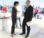 Rachida Dati, invitée du Grand Journal de Canal +, le 24 novembre 2009