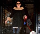 Catherine Zeta-Jones se rend au théâtre pour une répétition de la pièce A little night music , qui se joue à Broadway.
