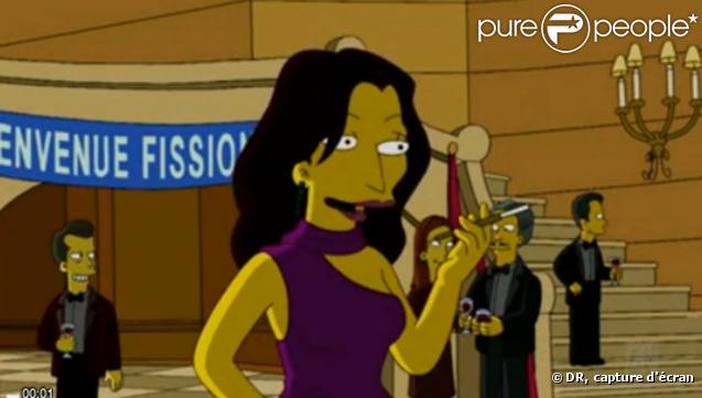 Carla Bruni-Sarkozy dans les Simpson